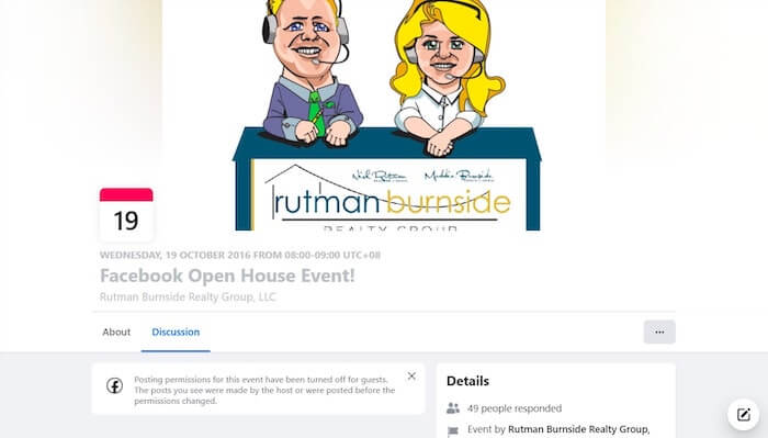 promote an open house